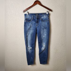 Judy Blue Relaxed Fit Distressed Destroyed Denim Jeans Blue Size 7/28